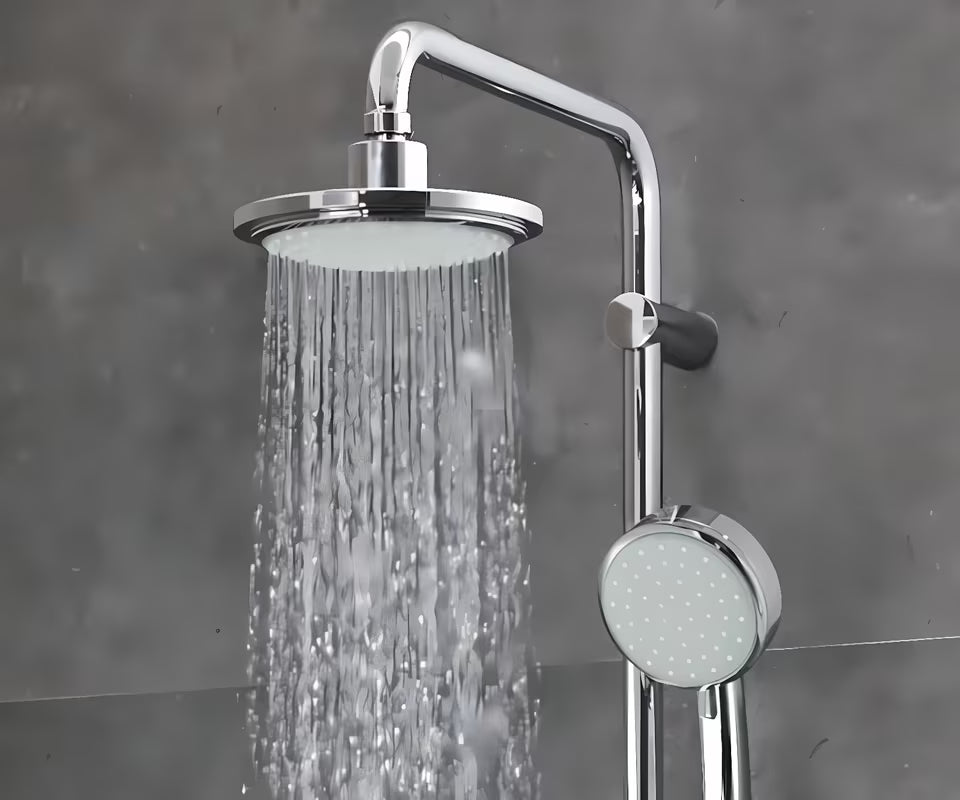 Tušni sistem Grohe New Tempesta Cosmopolitan 160 s termostatsko armaturo v krom izvedbi