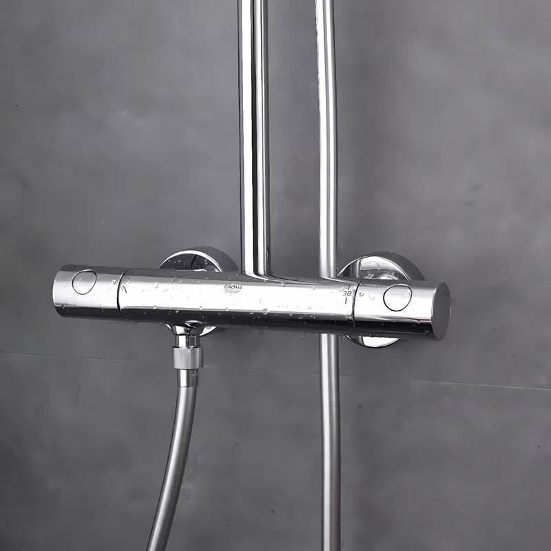 Tušni sistem Grohe New Tempesta Cosmopolitan 160 s termostatsko armaturo v krom izvedbi