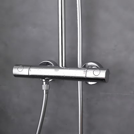Tušni sistem Grohe New Tempesta Cosmopolitan 160 s termostatsko armaturo v krom izvedbi