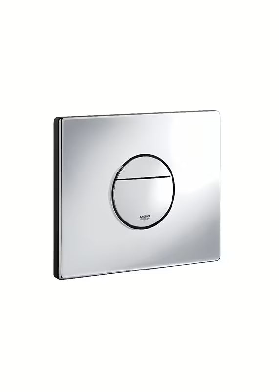 Kromirana splakovalna tipka Grohe Nova Cosmopolitan s DualFlush in funkcijo start/stop