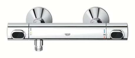Grohe Precision Flow termostatska armatura za tuš v krom izvedbi s pršno garnituro in letvijo