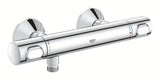 Termostatska stenska armatura za tuš Grohe Precision Flow v krom izvedbi s SafeStop in EcoJoy