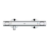 Termostatska stenska armatura za tuš Grohe Precision Flow v krom izvedbi s SafeStop in EcoJoy