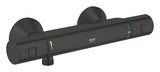 Termostatska stenska armatura za tuš Grohe Precision Start v mat črni barvi