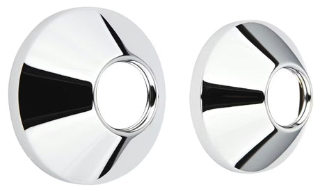 Kromirana pokrovna rozeta Grohe pro za prekrivanje montažnih otvora i uredan izgled kupaonice.