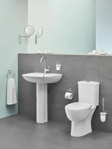 Kromirana armatura za umivalnik Grohe Project s ročnim upravljanjem in odtokom
