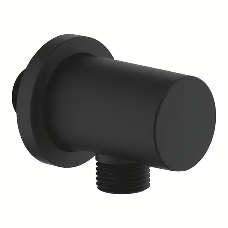 Priključek za Tuš Cev Grohe Rainshower z okroglo rozeto v barvi phantom black.