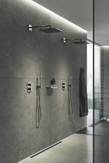 Nadglavna prha Grohe Rainshower v površinski obdelavi Cool Sunrise