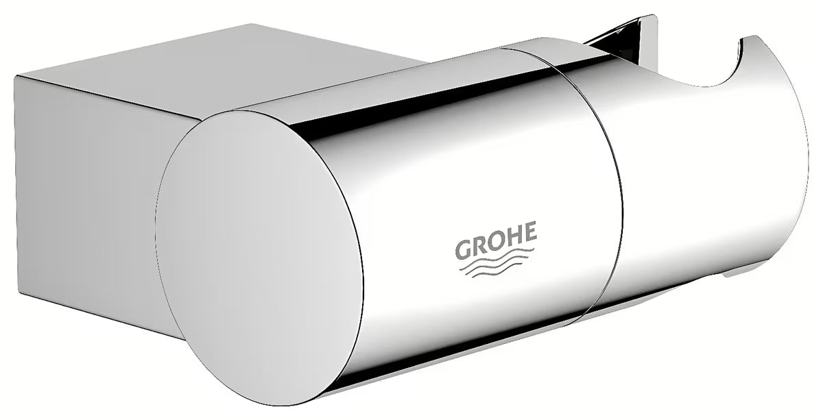 Stenski nastavljiv nosilec tuš ročke Grohe Rainshower v krom izvedbi s površino GROHE StarLight.