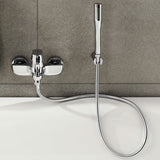 Fiksni stenski nosilec tuš ročke Grohe Rainshower v kromu z rozeto