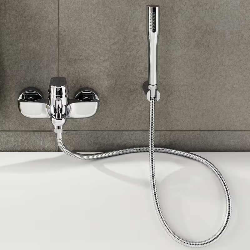 Fiksni stenski nosilec tuš ročke Grohe Rainshower v kromu z rozeto