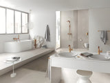 Grohe Rainshower Cosmopolitan 310 nadglavna prha z roko prhe 380 mm v površinski obdelavi warm sunset