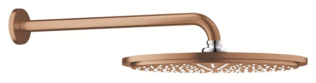 Grohe Rainshower Cosmopolitan Metal nadglavna prha 310 z roko prhe v površinski obdelavi brushed warm sunset
