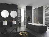 Grohe Rainshower Cosmopolitan Metal nadglavna prha 310 z držalom prhe v barvi Brushed Cool Sunrise