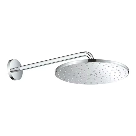 Grohe Rainshower Mono nadglavna prha vključno s pršnim ročajem v krom izvedbi s premerom 31 cm.