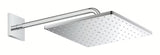 Kromirana nadglavna prha Grohe Rainshower 310 Mono Cube s tuš ročko pro za stensko montažo