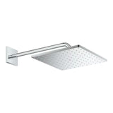 Kromirana nadglavna prha Grohe Rainshower Mono Cube s tuš ročko pro za stensko montažo