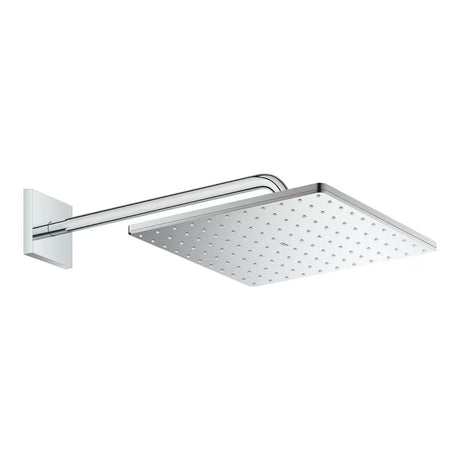 Kromirana nadglavna prha Grohe Rainshower Mono Cube s tuš ročko pro za stensko montažo