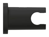 Fiksni nosilec tuš ročke Grohe Rainshower neutral z okroglo rozeto v barvi phantom black.