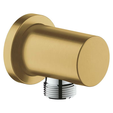 Priključek za Tuš Cev Grohe Rainshower neutral z okroglo rozeto v izvedbi Brushed Cool Sunrise