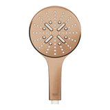 Ročna prha Grohe Rainshower smartactive 130 v izvedbi brushed warm sunset z gumbom SmartTip
