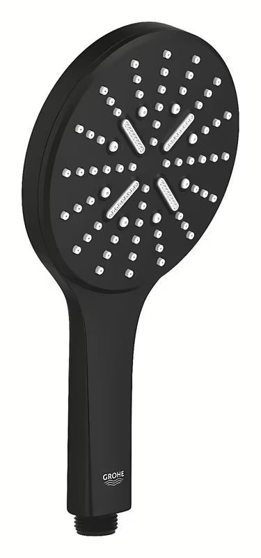 Ročna tuš ročka Grohe Rainshower Smartactive phantom black s 3 curki in upravljanjem SmartTip