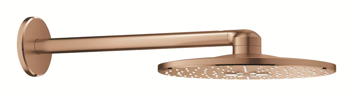 Nadglavna prha Grohe Rainshower smartactive 310 s pršno ročko v izvedbi krtačeno Warm Sunset