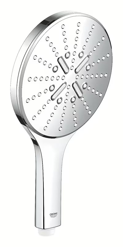 Kromirana ročna prha Grohe Rainshower 150 SmartActive s tremi curki in upravljanjem SmartTip