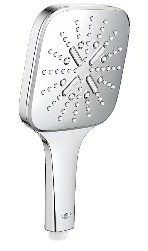 Ročna prha Grohe Rainshower 130 SmartActive Cube v krom izvedbi s tremi načini curka