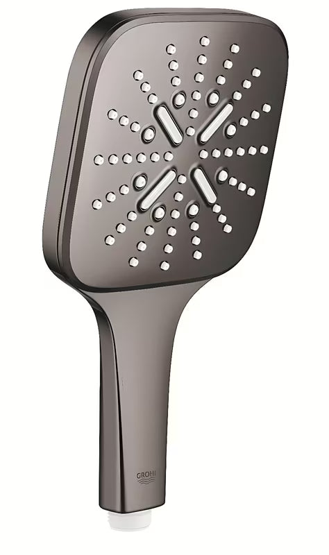 Ročna prha Grohe Rainshower 130 SmartActive Cube v izvedbi hard graphite