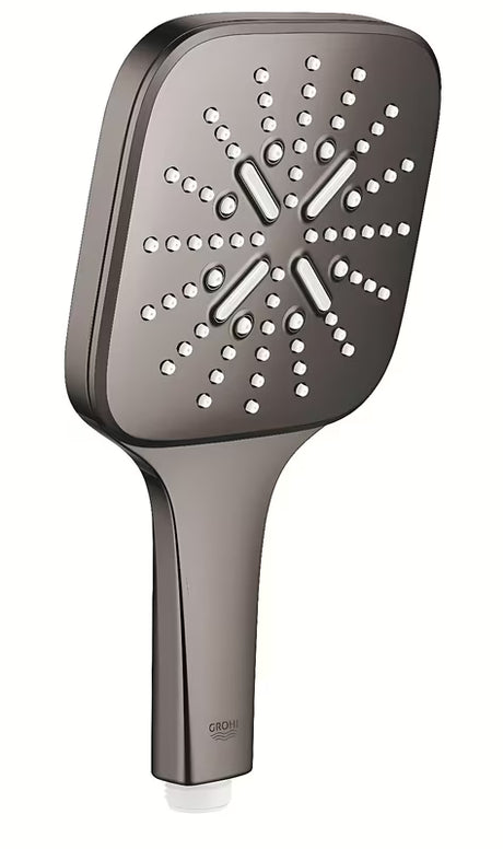 Ročna prha Grohe Rainshower 130 SmartActive Cube v izvedbi hard graphite