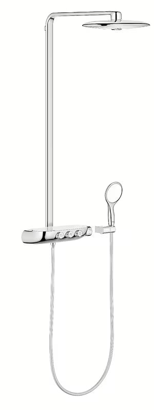 Grohe Rainshower smartcontrol tušni sistem s termostatsko armaturo v kromu z nadglavno prho 360 mm in ročno prho