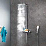 Grohe Rainshower smartcontrol tušni sistem s termostatsko armaturo v kromu z nadglavno prho 360 mm in ročno prho