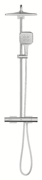 Grohe Rainshower System tušni sistem s termostatsko armaturo v izvedbi supersteel