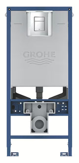 Podometni splakovalnik za WC Grohe Rapid SLX z montažnim okvirjem in splakovalno tipko Skate Cosmopolitan S