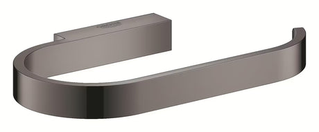 Držalo za toaletni Papir Grohe Selection brez pokrova v izvedbi hard graphite s skritim stenskim pritrjevanjem.
