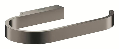 Držalo za toaletni Papir Grohe Selection v krtačeni izvedbi hard graphite s skritim stenskim pritrjevanjem.
