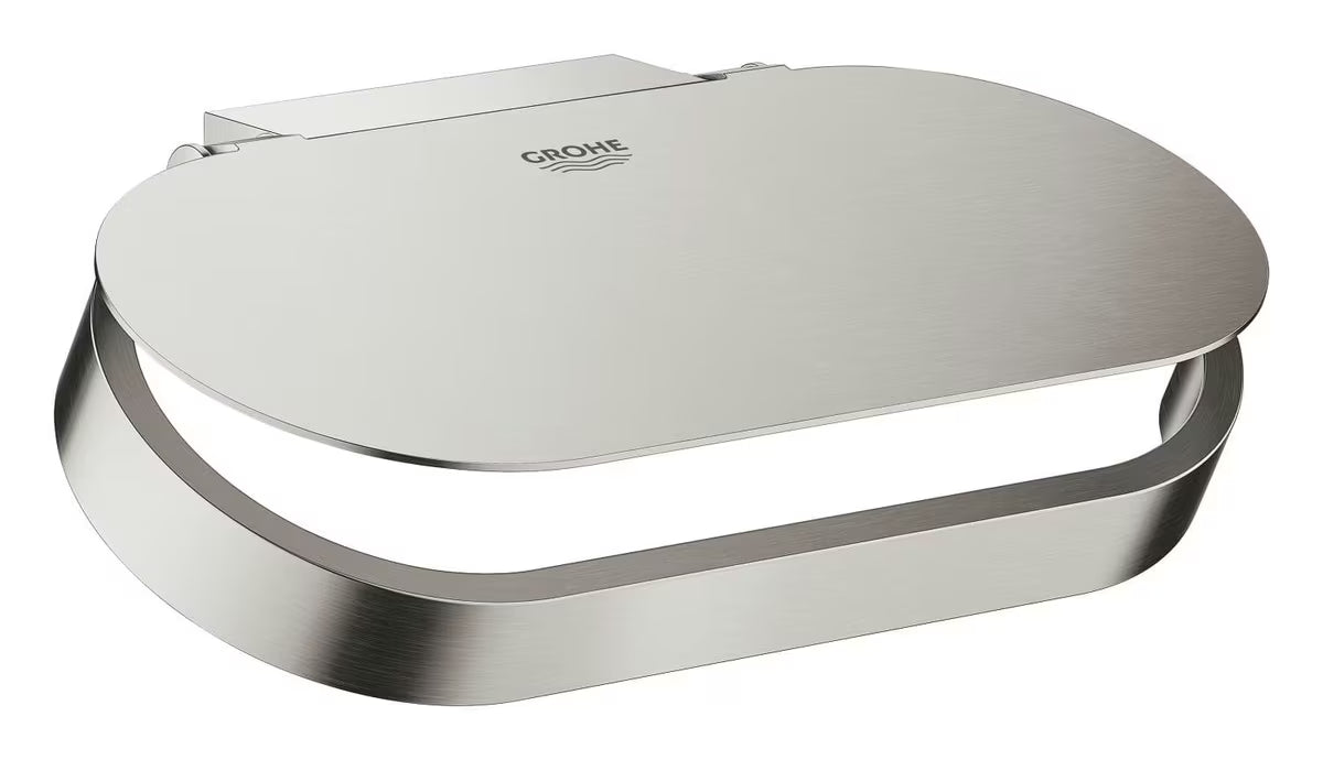 Grohe Selection držalo za toaletni papir s pokrovom v izvedbi supersteel pro stenska montaža