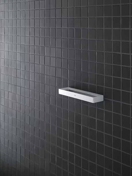 Kromiran obroč za brisače Grohe Selection Cube s skritim stenskim pritrjevanjem