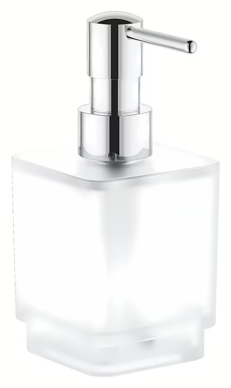 Kromirani dozator tekućeg sapuna Grohe Selection Cube brez držala sa staklenom posudom