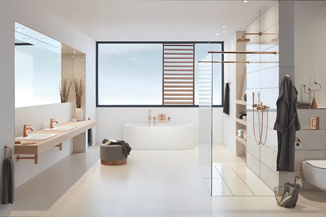 Cev za Tuš Grohe Silverflex 1750 mm v površinski obdelavi Warm Sunset s sistemom TwistFree proti zvijanju.