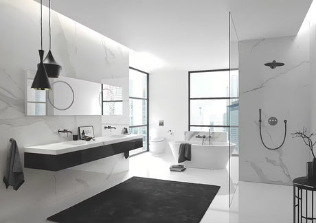 Aktivirna tipka Grohe Skate Cosmopolitan v izvedbi brushed-hard-graphite pro splakovanje WC školjka