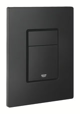 Upravljalna splakovalna tipka Grohe Skate Cosmopolitan v izvedbi phantom black z mat površino