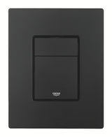 Upravljalna splakovalna tipka Grohe Skate Cosmopolitan v izvedbi phantom black z mat površino