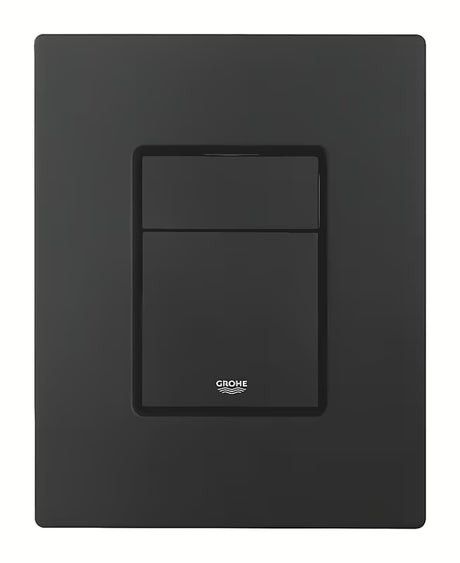 Upravljalna splakovalna tipka Grohe Skate Cosmopolitan v izvedbi phantom black z mat površino