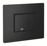 Upravljalna splakovalna tipka Grohe Skate Cosmopolitan v izvedbi phantom black z mat površino