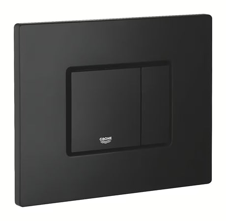 Upravljalna splakovalna tipka Grohe Skate Cosmopolitan v izvedbi phantom black z mat površino