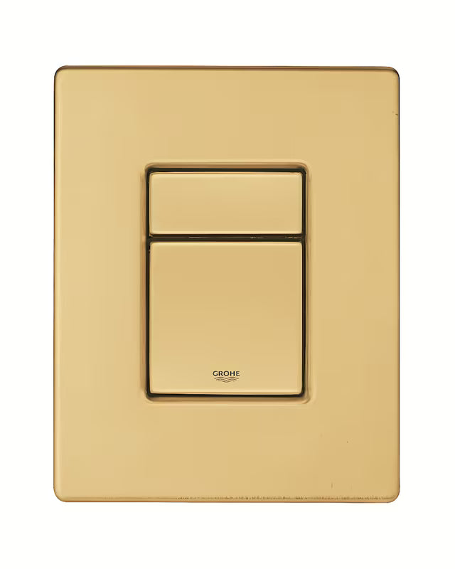 Aktivirna tipka Grohe Skate Cosmopolitan u izvedbi cool sunrise brushed pro 2-količinsko ispiranje ili start/stop.