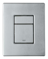 Aktivirna tipka Grohe Skate Cosmopolitan od plemenitog čelika s dvokoličinskim ispiranjem i skrivenim pričvršćenjem