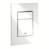 Bel splakovalni tipka Grohe Skate Cosmopolitan S v izvedbi Alpine White pro podometne splakovalniki